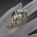 Pt900/K18ダイヤデザインリング　D1.02ct